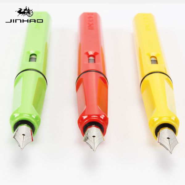 

9 pcs/lot colorful fountain pen fine iraurita nib pens for writing signature jinhao 599 stationery office school supplies db640