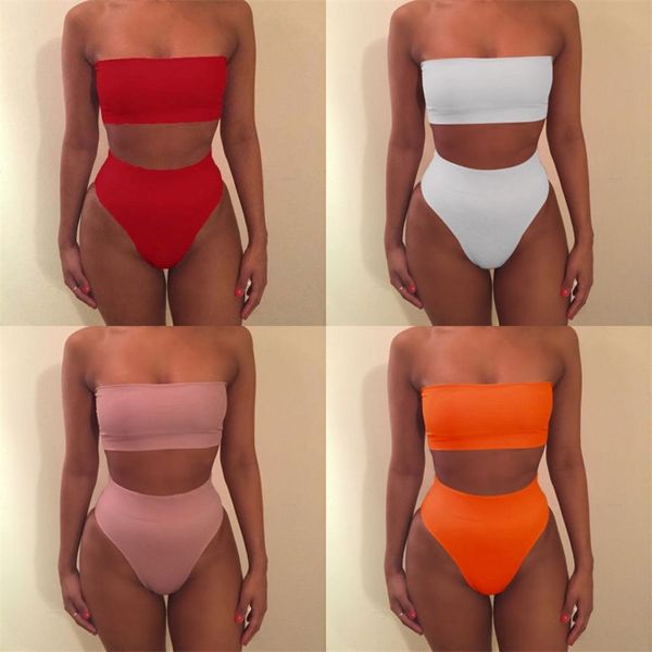 

леди бикини бандаж женщина купальник push up femme купальники зеленый оранжевый красный черный розовый из двух частей костюмы 9ys v