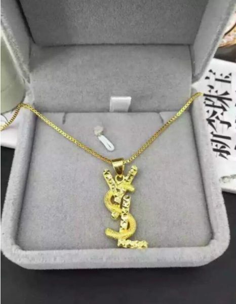 

2018 gold-plated gold letter necklace necklace pendant fire gold jewelry jewelry to send girlfriend gifts wedding supplies C1