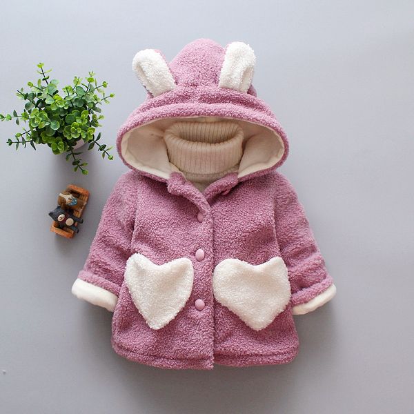 

baby girls winter coats newborn baby thick velvet outerwear for bebe girl toddler hoodies infant jackes clothes, Blue;gray