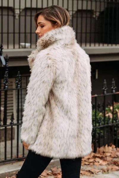 

new style fashion faux fur warm coat christmas holiday club celebrity women vintage fur coats wholesale, Black