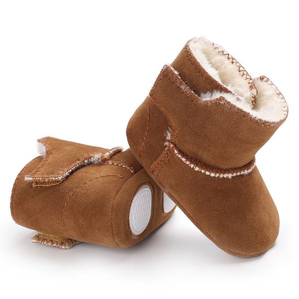 

2017 new arrivals baby boys girls warm boots infant toddler boot winter baby soft sole shoe booties booty crib s2, Black;grey