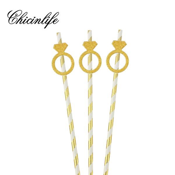 

chicinlife 10pc diamond paper straws wedding decorations table decor p prop hen bachelorette party bridal shower supplies