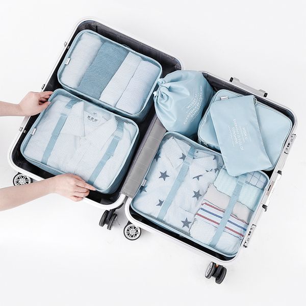 

safebet women travel bag luggage underwear finishing box brigade 6 sets simple style travel bag