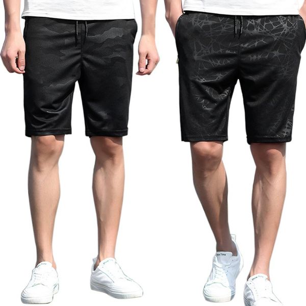

5xl plus size men's fitness bodybuilding camo short knee length men casual shorts sweatpants fashion printing male shorts, White;black