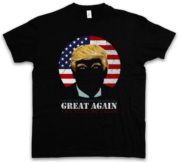 

trump t-shirt donald president usa us bush clinton election anti pro stars, White;black