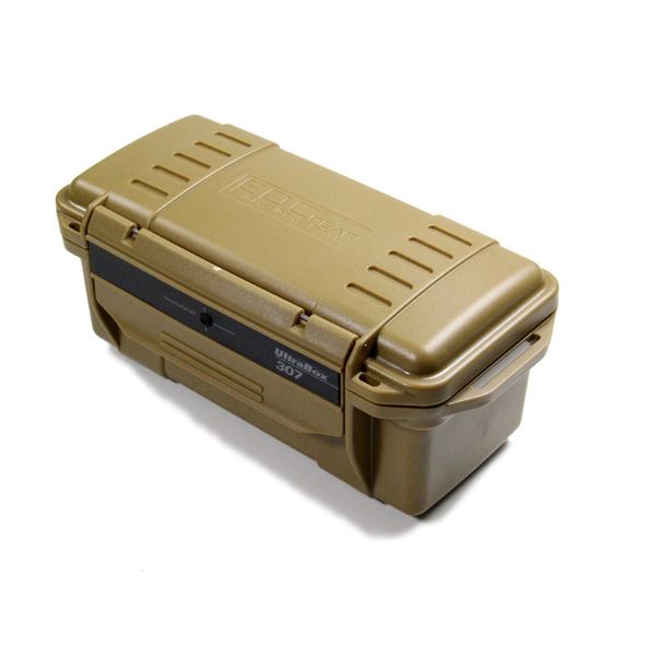 Cassetta degli attrezzi da esterno Custodia impermeabile antiurto per la sopravvivenza Custodia per ingranaggi EDC portatile Contenitore per il trasporto di una scatola asciutta con paraurti Gadget in gomma per esterni