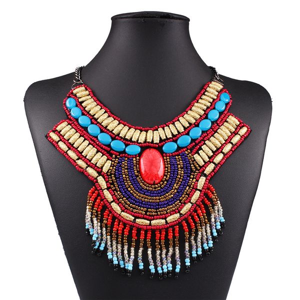 

qdn3691 europe collana necklace collier ras du cou choker necklaces kettingen voor vrouwen fashion halskette bohemian naszyjnik, Golden;silver