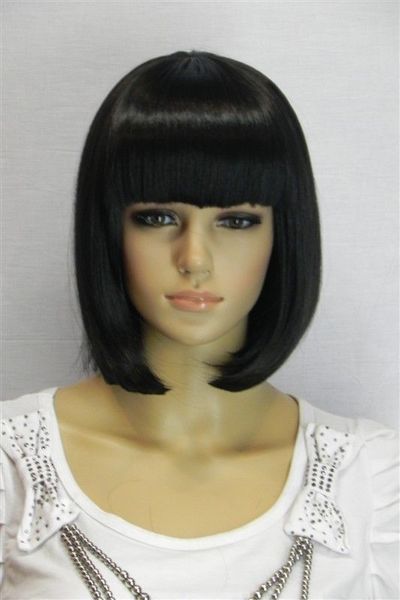 

women short wig black brown wigs cosplay synthetic hair wigs