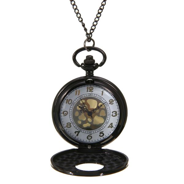 

shellhard 1pc new vintage antique dial pocket watch fashion fob pendant w/chain numeral quartz pocket watches gift item, Slivery;golden