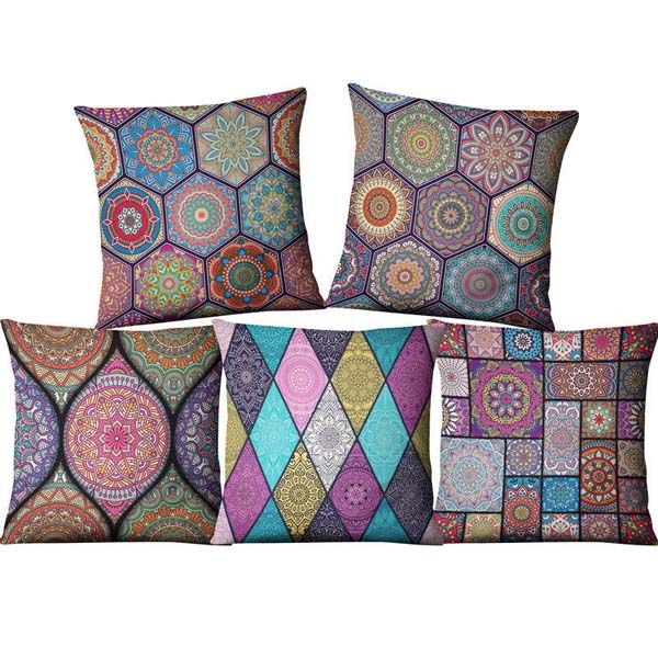 45 45cm Mandala Indian Ombre Pillow Case Hippie Boho Throw Cushion Cover Floor Pillow Cover Bohemian Pillowcase Sofa Car Decoration Australia 2019