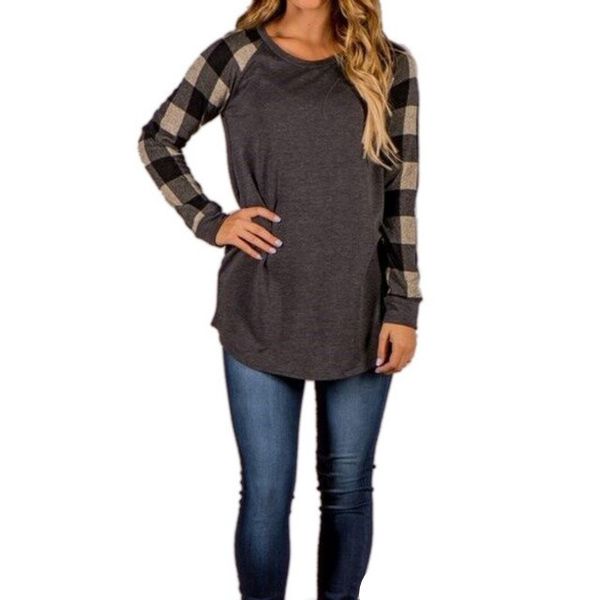 

Iyaege Sudadera Mujer Fashion Plaid Patchwork Hoodies Women Casual Long Sleeve Sweatshirt Oversized Hoodie Tracksuit Thin 5xl