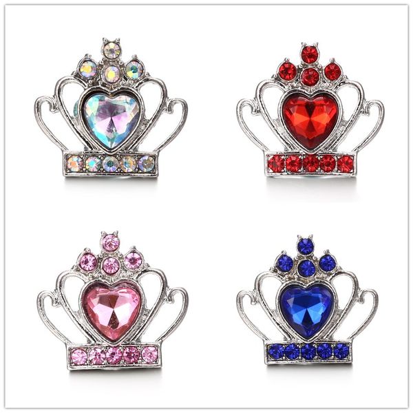 

noosa chunks snaps jewelry crystal crown 18mm snap buttons for snap button bracelet necklace earrings jewelry