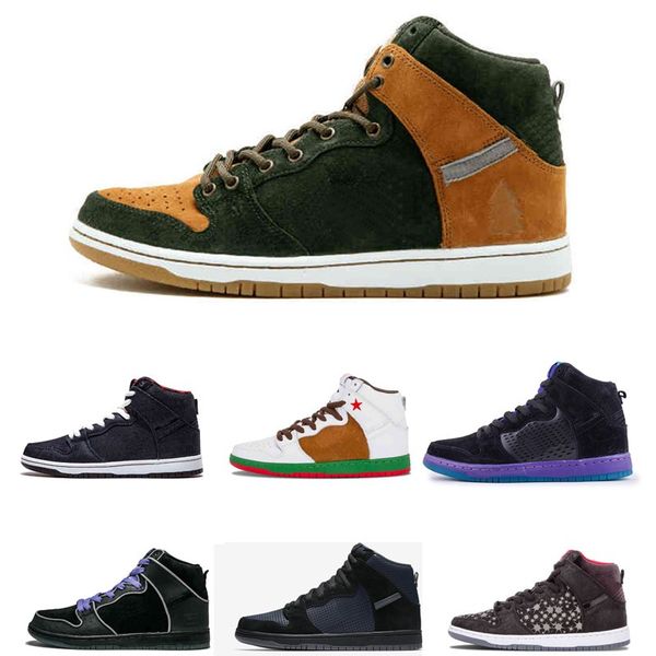 

thomas campbell x sb zoom dunk sb casual 18321-381 what the dunk high premium ice jade circuit orange casual shoes, White;red