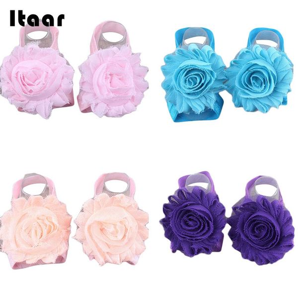 Baby Foot Flower Band Anklets Chiffon Infants Toddler Children Decor Fashion