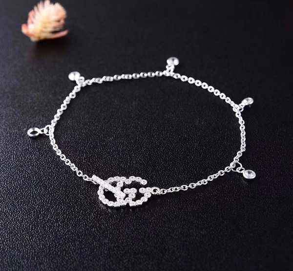 

S925 silver zircon crystal Brand name jewelry female Korean fashion accessories jewelry lovers birthday gift PS5259A