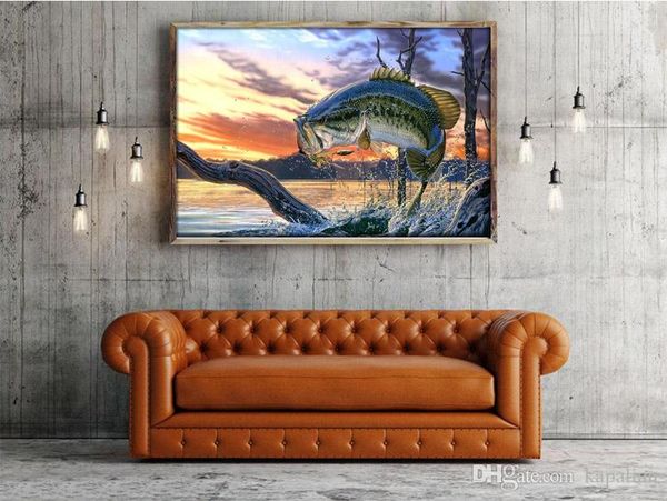 

Bass Fishing Wallpaper Art Print Poster Art Posters Print Photopaper 16 24 36 47 inches