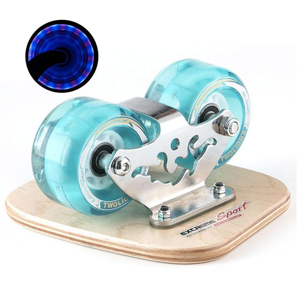 

drift board with led flashing wheels canadian maple for ine roller road drift skate antislip skateboard deck wakeboard k009