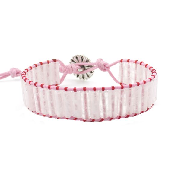 

white crystal wrap bracelet for women friend boho tube beads handmade braided vegan wax daily accessories gift fashion jewelry wholesale, Black