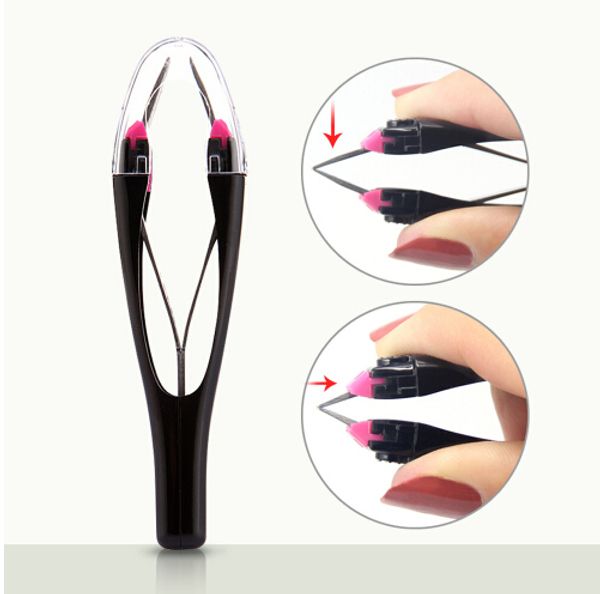 

professional automatic stainless steel eyelash eyebrow tweezers face nose tweezer art gel picking make up tools