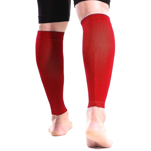 

sports calf sleeves calf brace compression leg guard running football shin support muscle relieve wrap, Black