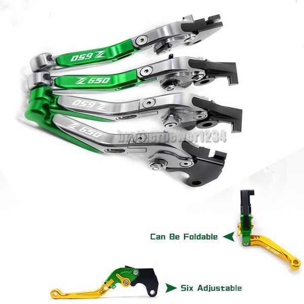 

cnc adjustable extendable moto brake clutch lever set for kawasaki z650 2016-2017