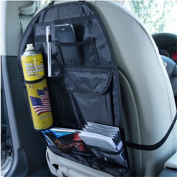 

2pcs car-styling travel back seat pocket bamboo charcoal non-woven fabric organizador storage organizer bag bage ing