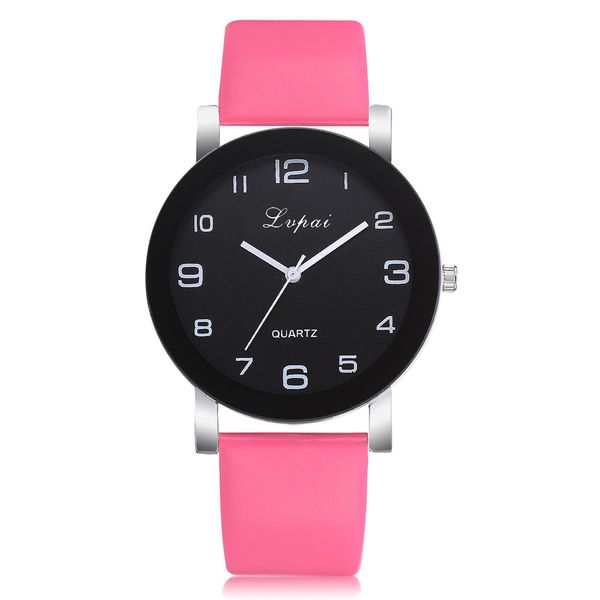 

lvpai women's casual quartz leather band watch analog wrist watch woman's, Slivery;brown