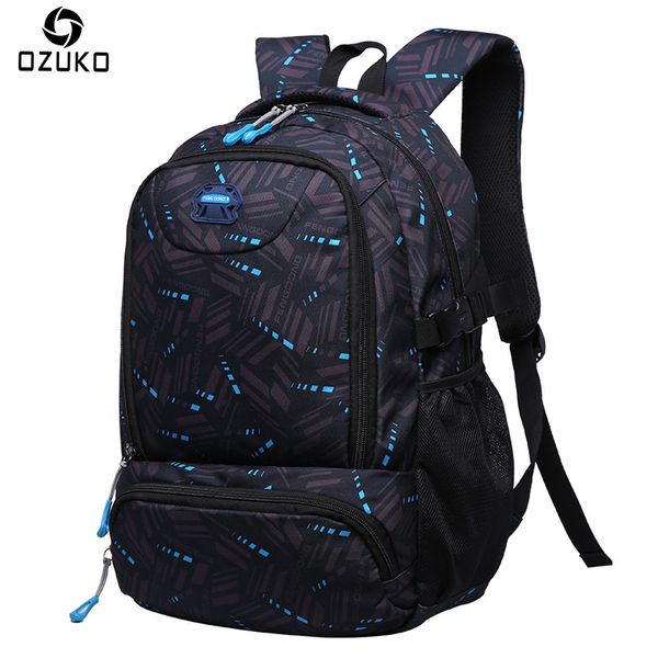 

2018 new men backpack fashion student school bags large capacity waterproof travel rucksacks for teenagers casual male