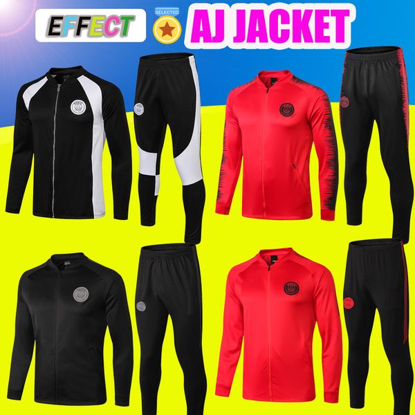 

Thailand 2018 p g aj mbappe jacket kit 18 19 pari occer track uit cavani full zipper occer jer ey football jordam training uit et