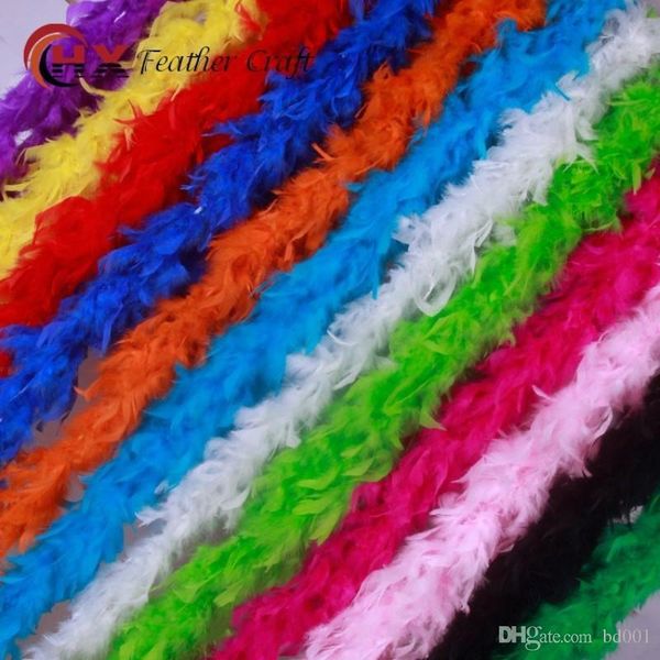 Fai da te 2 metri ornamento sciarpa di piume di tacchino per la decorazione della festa nuziale di compleanno forniture vendita diretta in fabbrica 5xx BB