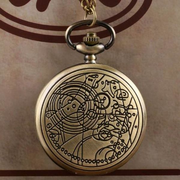 

bronze doctor who style fashion quartz pocket watch gift men women watches, Slivery;golden