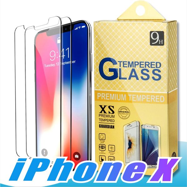 

For 2018 NEW Iphone XR XS MAX PLUS X Tempered Glass Screen Protector For Iphone 7 LG Aristo Stylo 3 Zte max Pro 0.26mm 2.5D 9H Anti-shatte