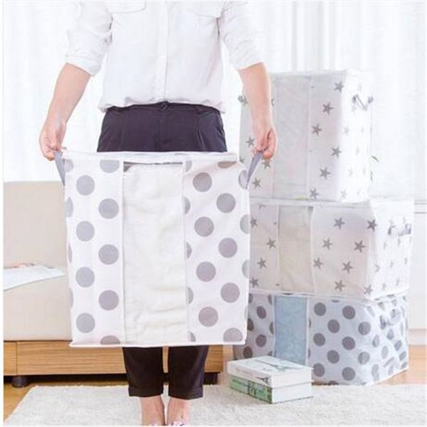 

super value foldable storage bag clothes blanket quilt closet sweater organizer box pouches