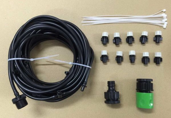 

by dhl or ems 10 pcs new 10m 33ft outdoor garden patio misting cooling system 10 plastic mist nozzle