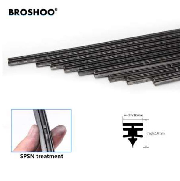 Car Wiper blade Strips 14 16 17 18 19 20 21 22 24 26 Insert Natural rubber refill Strip 10mm windscreen wiper Car Wiper blade Strips 14 16 17 18 19 20 21 22 24 26 Insert Natural rubber refill Strip 10mm windscreen wiper