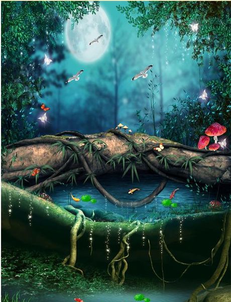 

fantasy dream forest road bathroom kitchen 3d floor stickers vinyl flooring bathroom