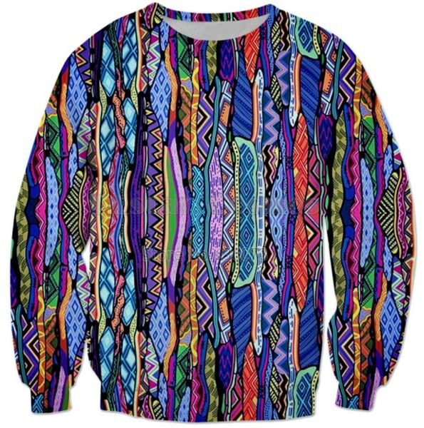 

новая мода женщины / мужчины 90-х годов ретро стиль harauku стиль смешные 3d печатных crewneck кофты толстовки k78, Black