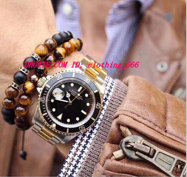 

luxury best v7versiontwo-tone 18k wrapped gold мужские автоматические часы керамическая рамка eta 2836 механизм мужские спортивные часы, Slivery;brown