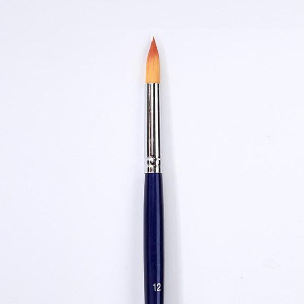 

5pcs/set blue yellow nylon hair art supplies drawing art pen paint brush painting pen fine hand painted thin hook line, Black;red