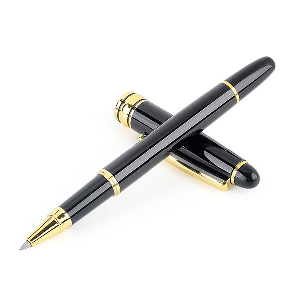 

full metal ball pen 0.5mm medium refill gold & silver clip school office business ballpoint pens writing stationery, Blue;orange
