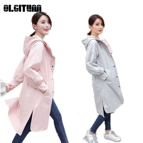 

autumn fashion trench for female large size double-faced long women's trench coat over knee windbreaker with pockets tr104, Tan;black
