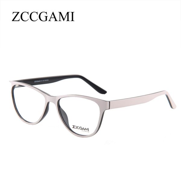 

tr90 glasses frame women clear fashion cat eye optical computer myopia eyeglasses frame ultra light spectacle #2028, Silver