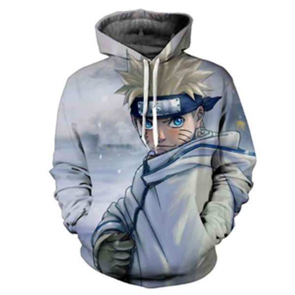 

2018 new fashion cartoon characters naruto/sasuke 3d anime hoodie sweatshirt men women long sleeve outerwear casual pullovers jacket ts76, Black