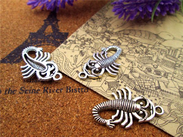 

45pcs--30*18mm antique silver cute scorpions charms diy charms pendants, Bronze;silver