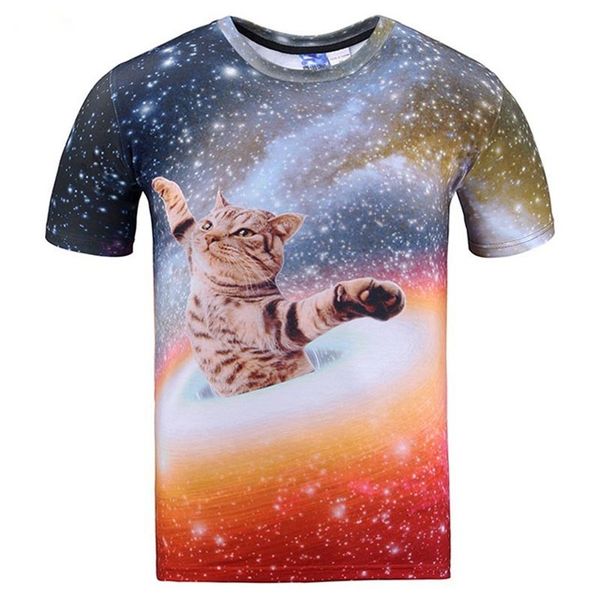 

knitted new fashion men women 3d t-shirt funny print colorful hair lion king summer cool t shirt street wear tees, White;black