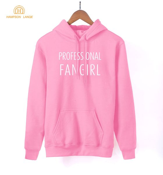 

professional fangirl letters print women korean hoodies 2018 spring kawaii kpop sweatshirts harajuku hoody long sleeve tracksuit, Black