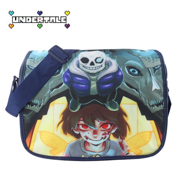 

anime undertale sans messenger bag fashion canvas school students shoulder bag #660leisure crossbady gift for boys girls