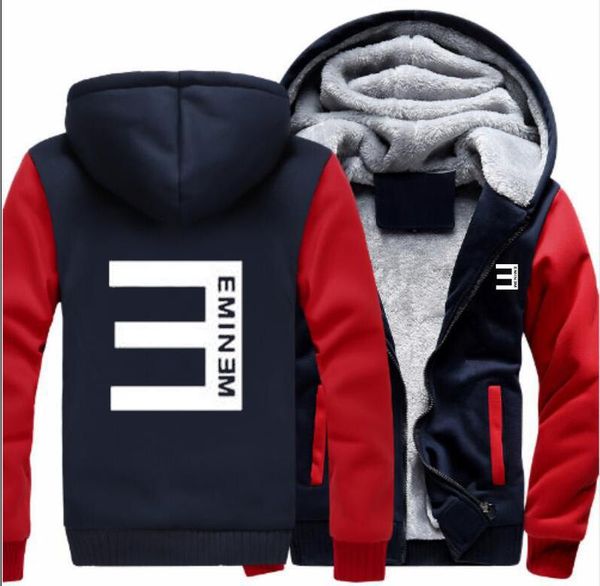 

Цена завода! Зимняя шерсть Держите Утолщение теплого Досуг Толстовки Eminem Хип-хоп