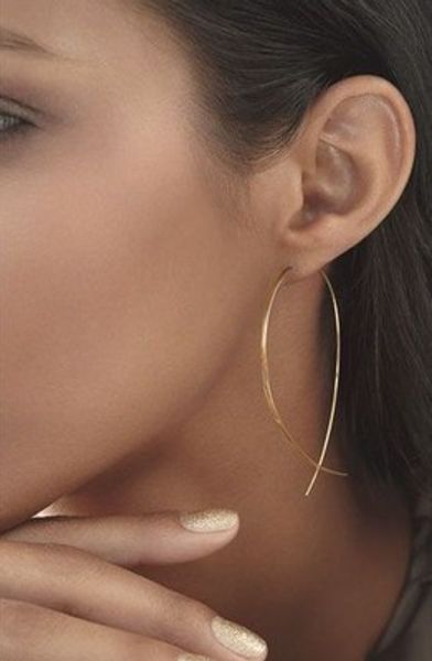 

fish shaped stud earrings simplicity handmade copper wire earring for women girl brincos de gota feminino geometric new ear accessories, Golden;silver